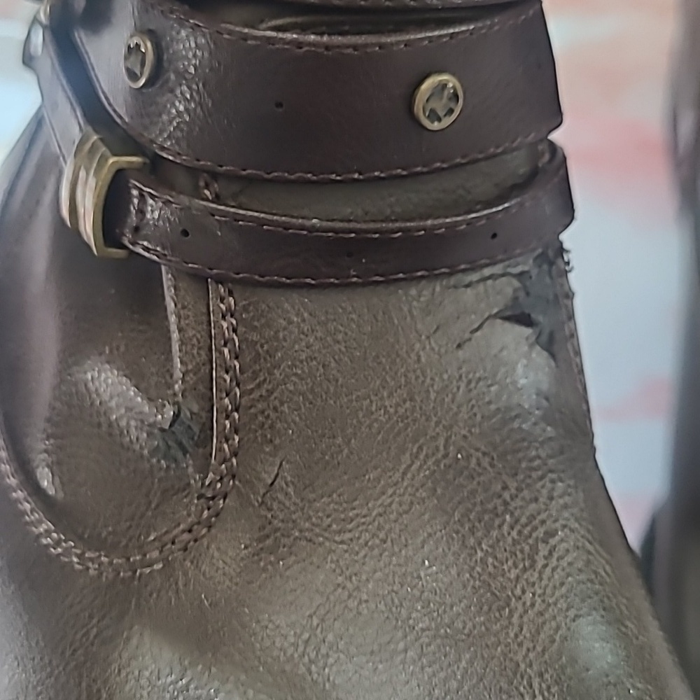 GUC White Mountain Women's Brown Ankle Boots Sz 9M - Picture 7 of 10